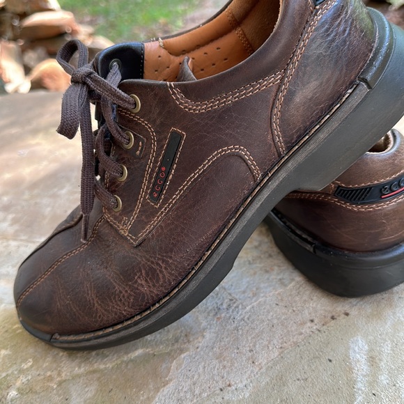 ECCO Light - Dark Brown Leather Lace Up Casual Shoe Men’s Size 42 (US 8/8.5) - Picture 11 of 12